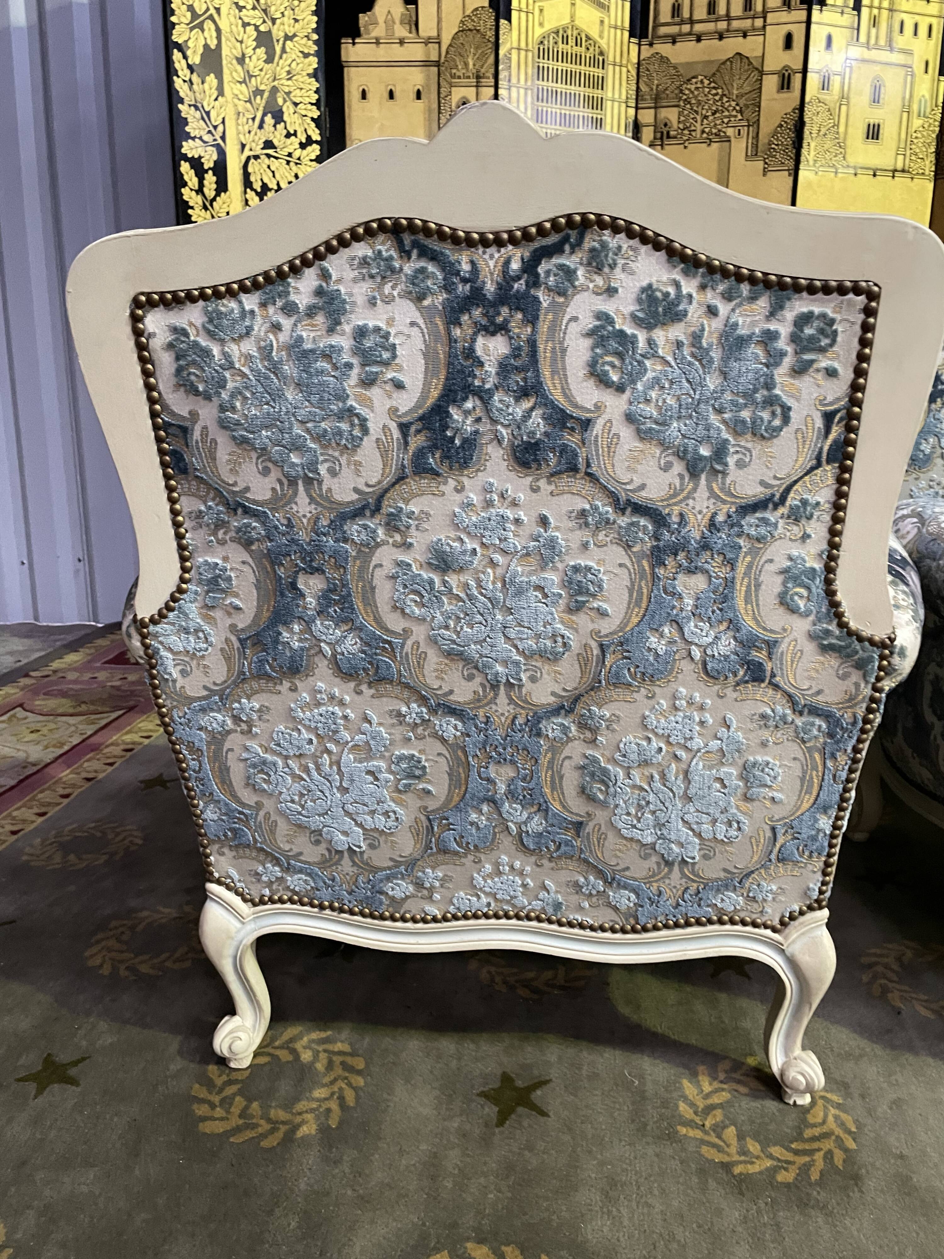 Salon canapé et paire de bergères Louis XV