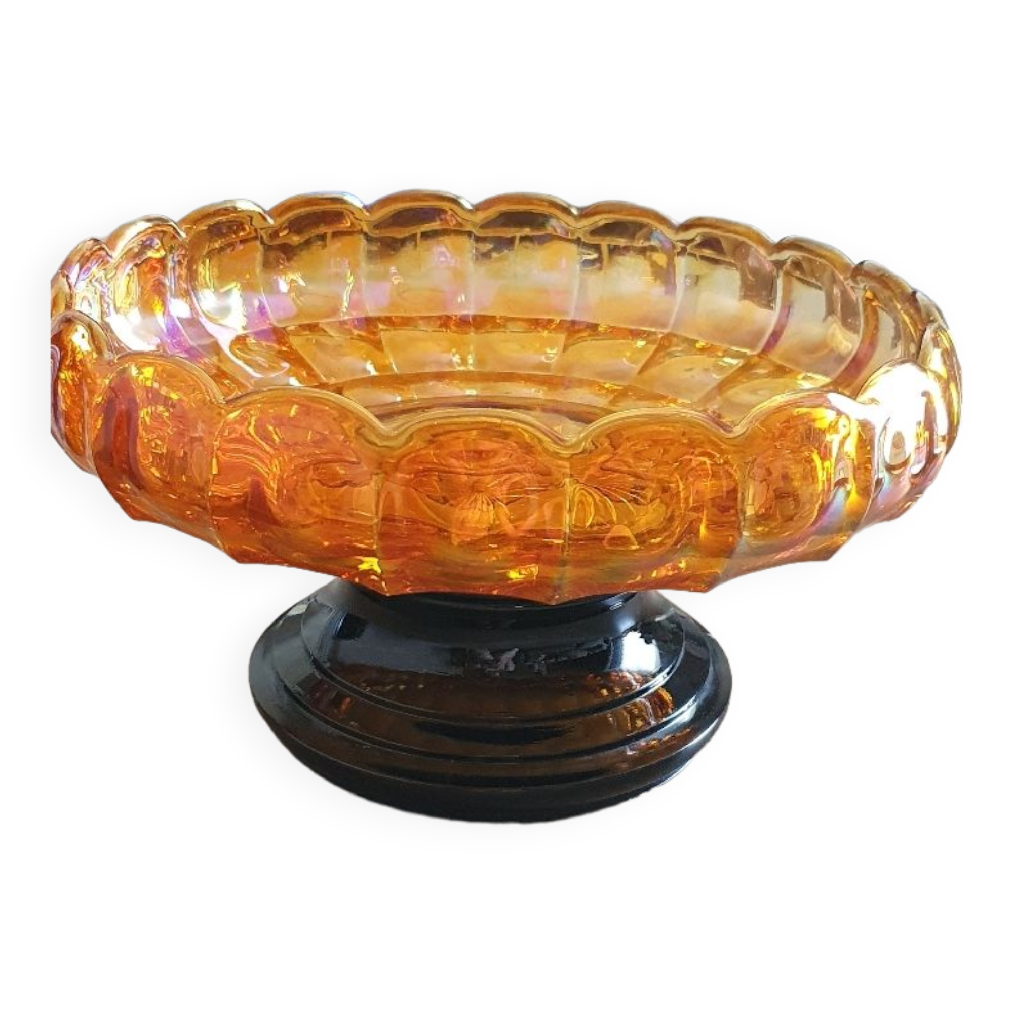Glass compote bowl