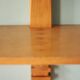 Wall wooden shelf, vintage wooden furniture, Art Deco wall shelf, interior decoration