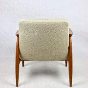 GFM 300-202 armchair in beige boucle by J Kedziorek 1970s