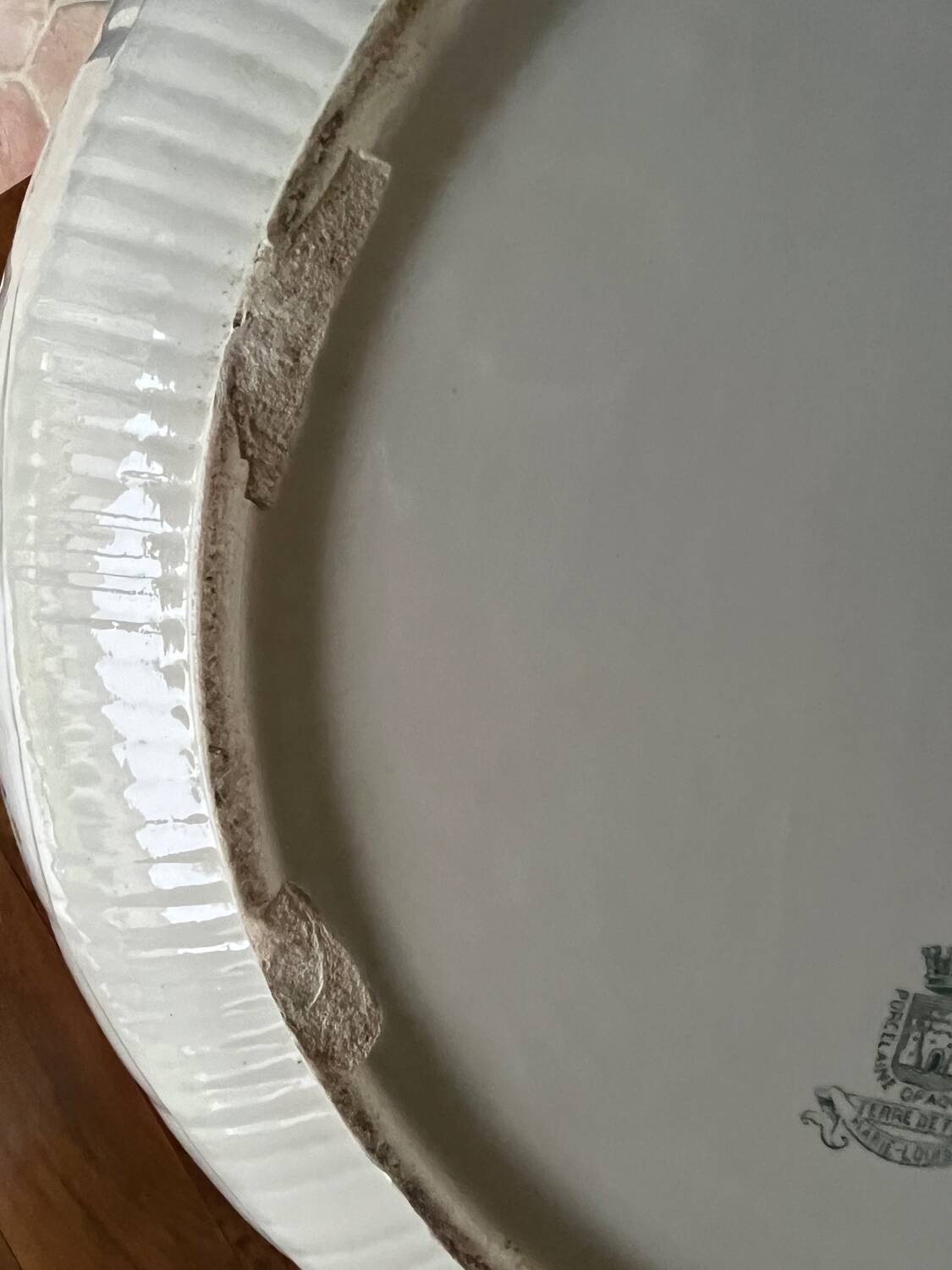 Gien Iron Earth. Marie Louise Bowl Basin D40 cm