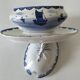 Rare vegetable dish by A. Lebacqz & M. Bouchart, marine decoration