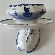Légumier A. Lebacqz & M. Bouchart décor marine