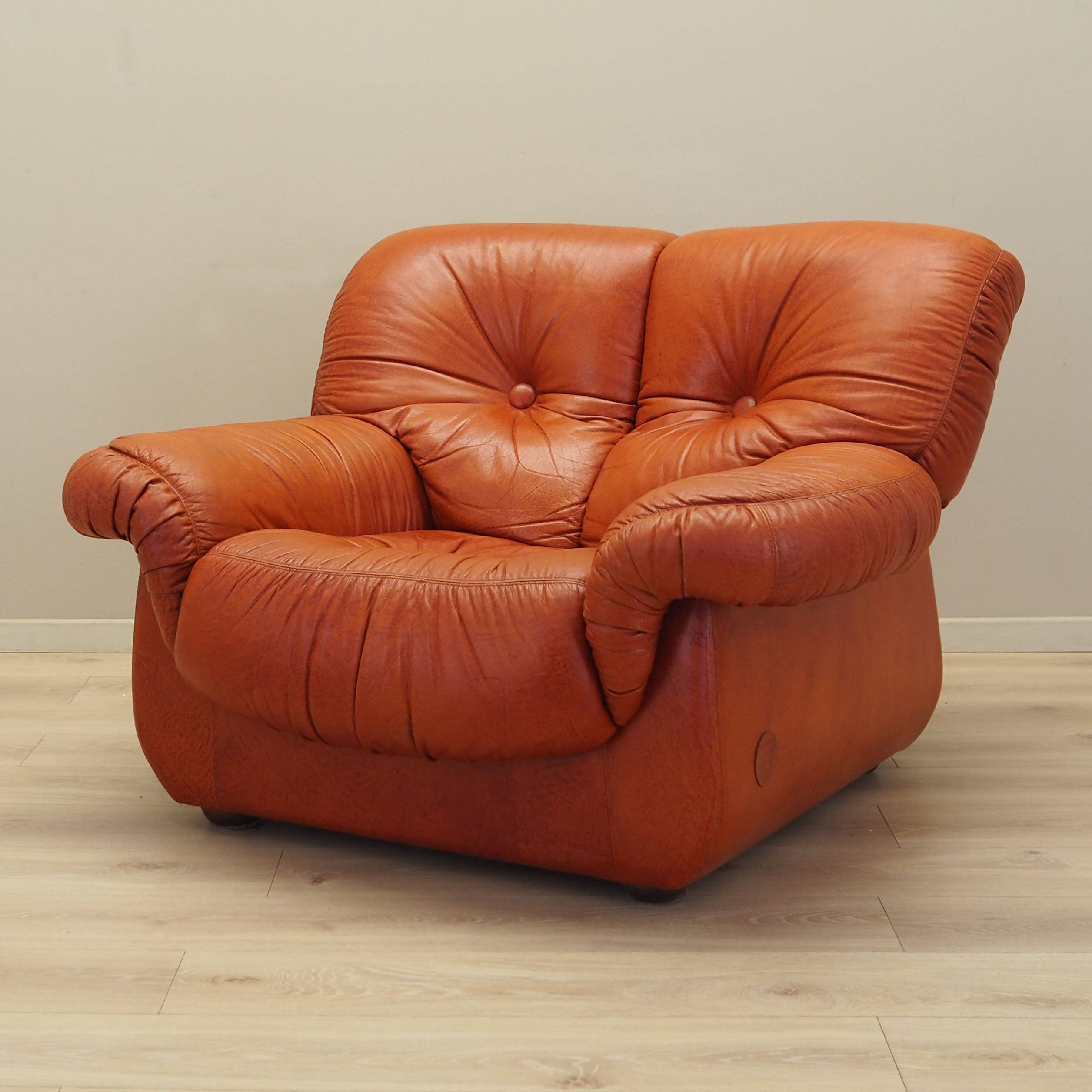 Lounge chair, Italian design, 1970s, manufacturer: PelleRossi