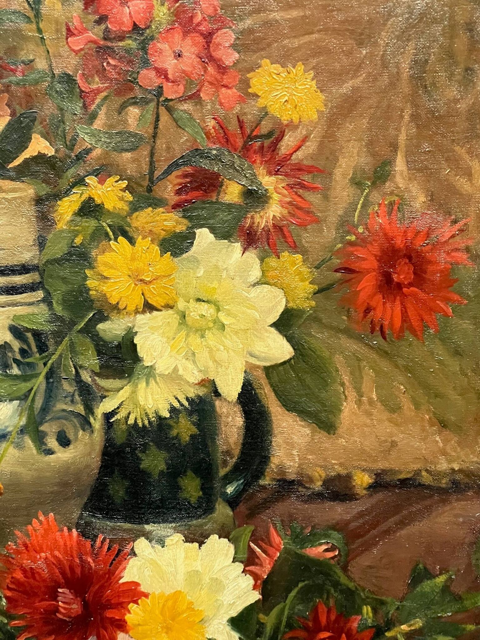 Karel Jongelinghs (1871-1948) « Nature morte aux fleurs ».