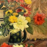 Karel Jongelinghs (1871-1948) « Nature morte aux fleurs ».