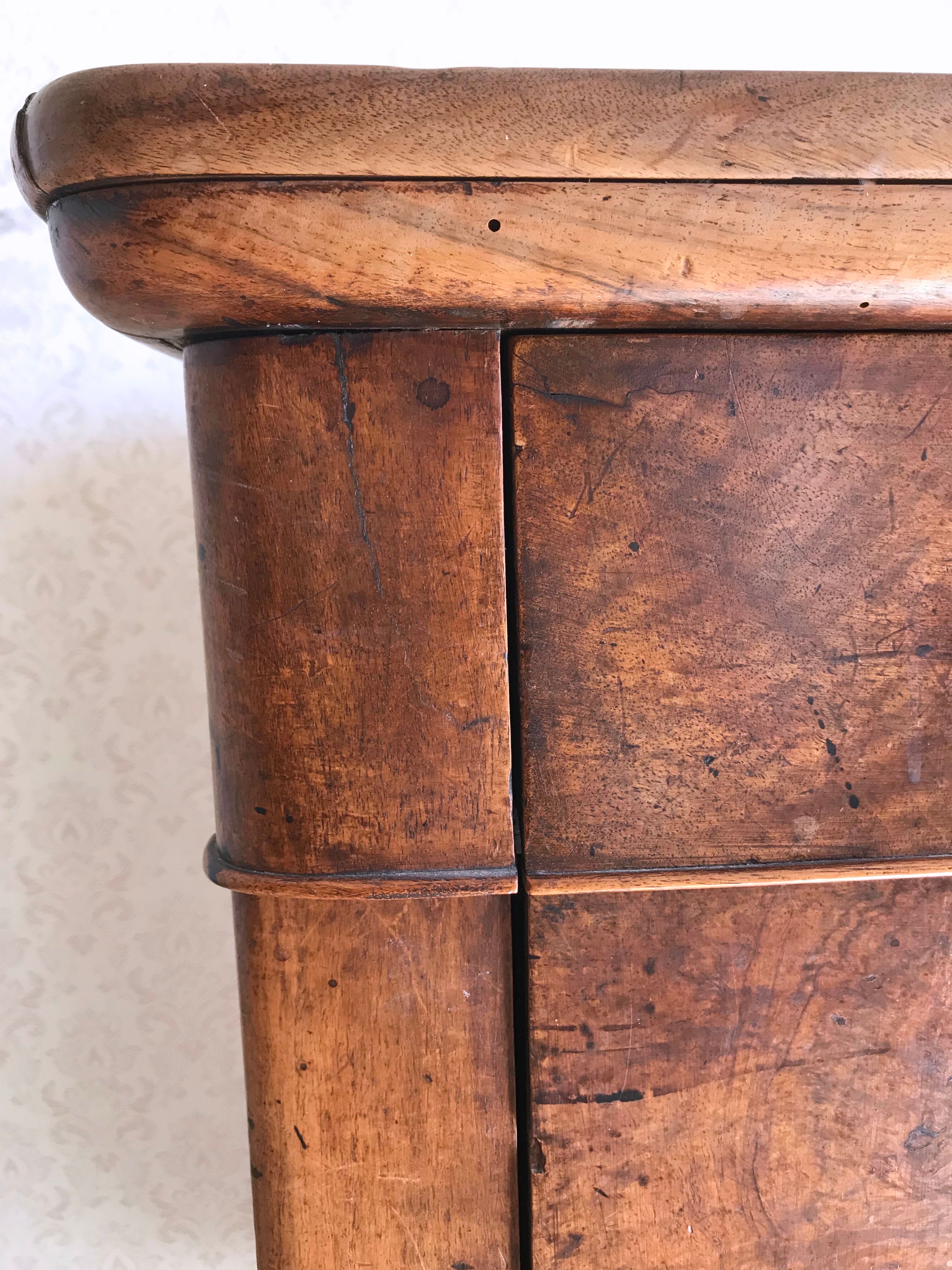 Old country chest of drawers nineteenth century