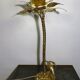Palm lamp, brass heron 1960