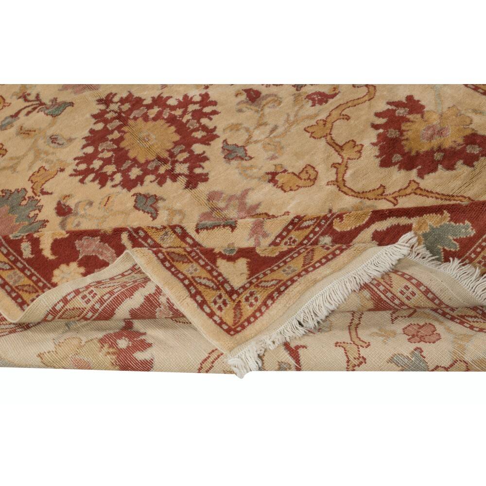 Vintage Handmade Turkish Oushak Rug. 100% Wool. Excellent Condition
