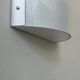 Vintage wall light, white lacquered metal, France 1980