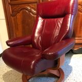 Scandinavian reclining relax armchair in Anderssons leather