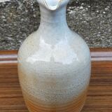 Light stoneware potter's bottle with vintage spout