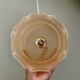 Vintage pink frosted glass lampshade pendant light