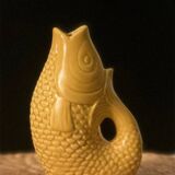 Saffron ceramic vase