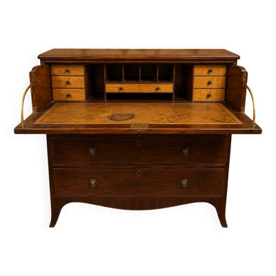 Commode-secrétaire Anglaise en acajou