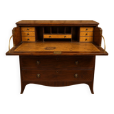 English mahogany writing cabinet