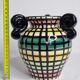 FASE's multi-coloured Art Deco-style "Vallauris" vase, 1950s, 17cm