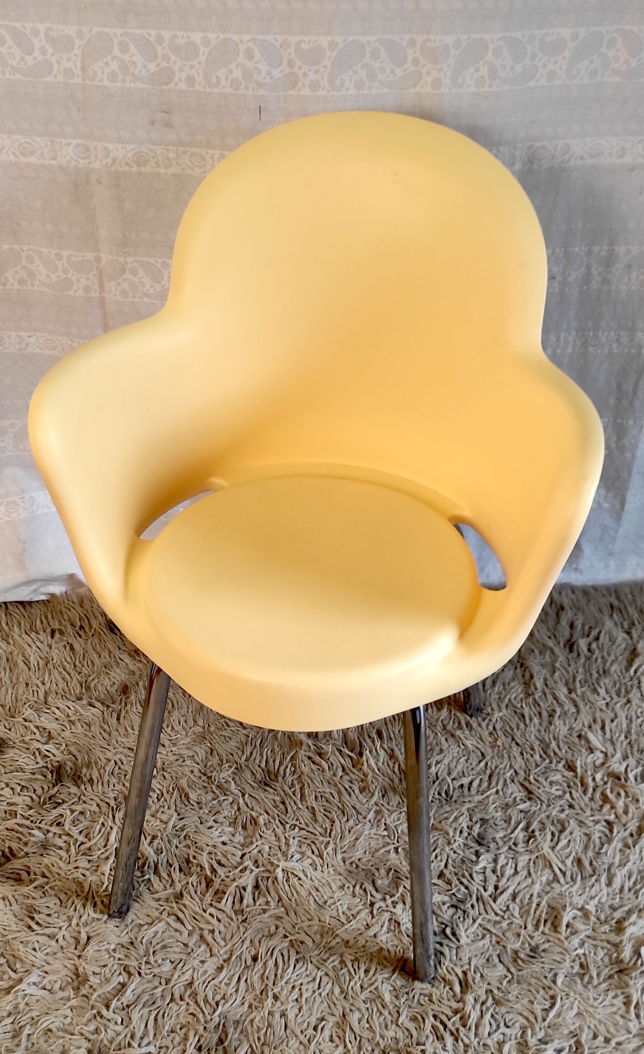 Chaise beige « GoGo Basic » par Marcello Ziliani pour Sintesi - fin XXème
