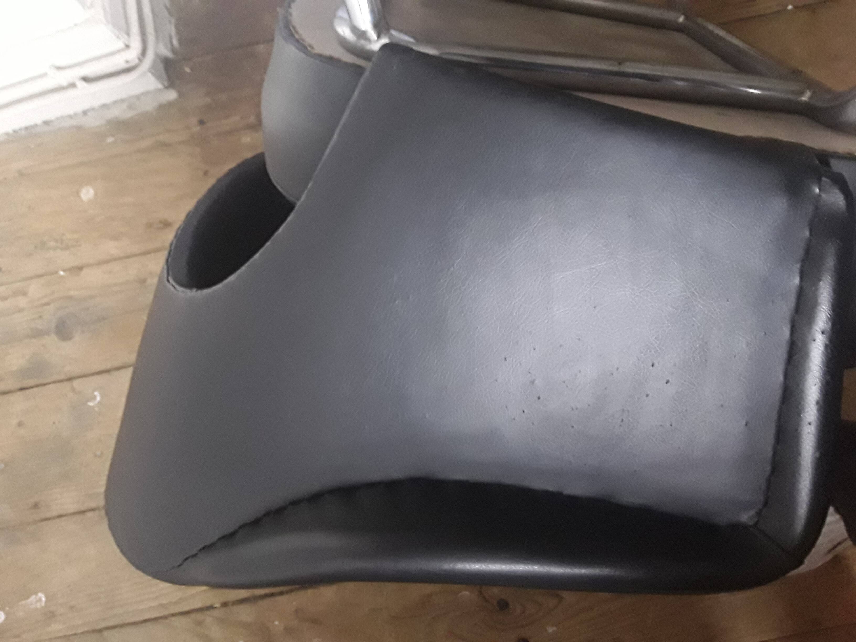 Knoll leather armchair