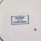 U&C Sarreguemines Model Royat set of 6 dessert plates