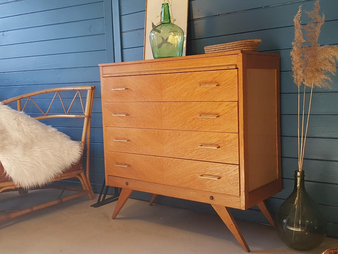 Commode 4 tiroirs années 60
