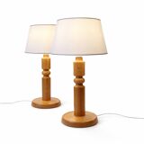 Pair of Swedish lamps – Solbackens Svarveri – 1970s