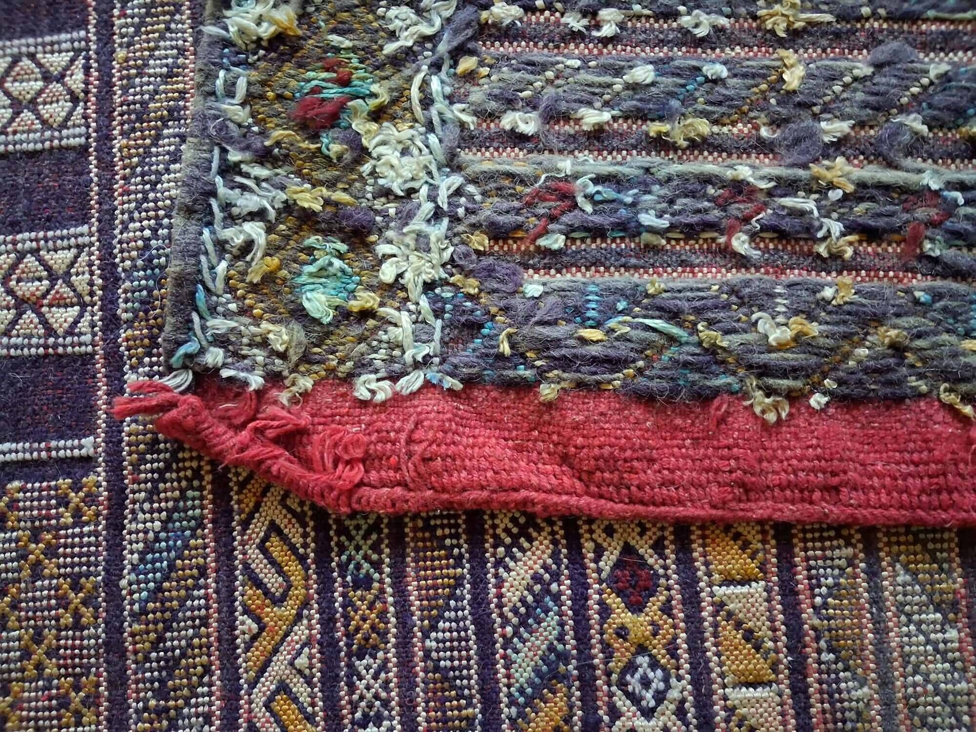 Handmade Berber Kilim Zemmour 202x117cm