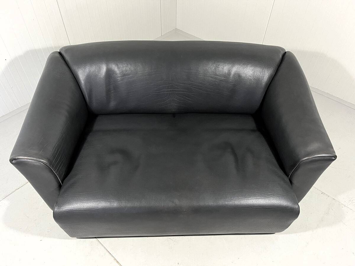 De Sede DS 47 dark brown neckleather 2-1/2 seats sofa