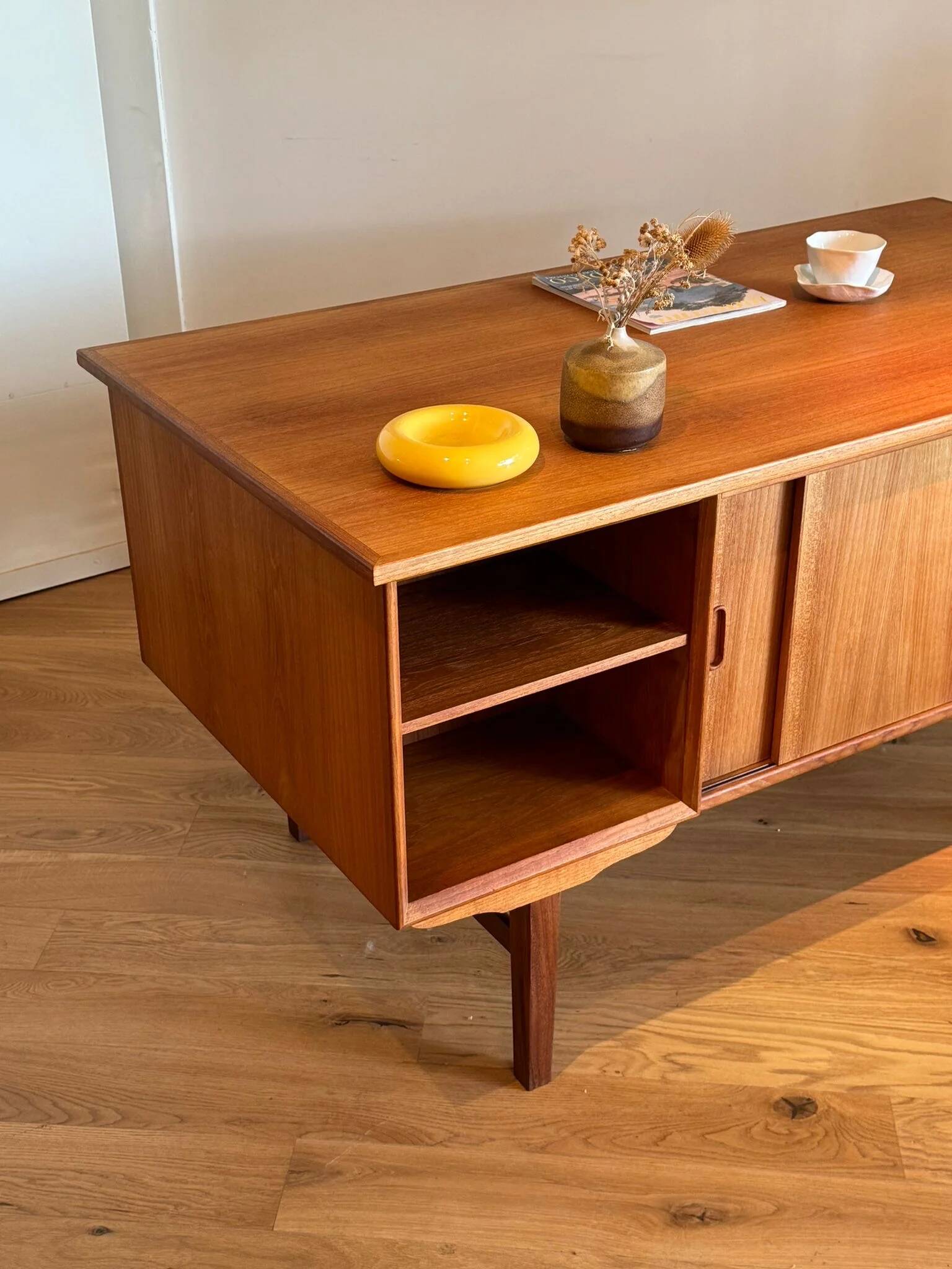 Vintage Scandinavian oak desk "Karl"