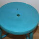 Blue wood tripod stool 400mm