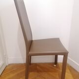 6 chairs Roche Bobois model Holly high backrest