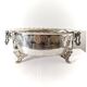 Vintage Wiskemann silver metal planter