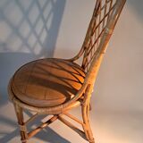 Rattan and bamboo chair 1950/1960.