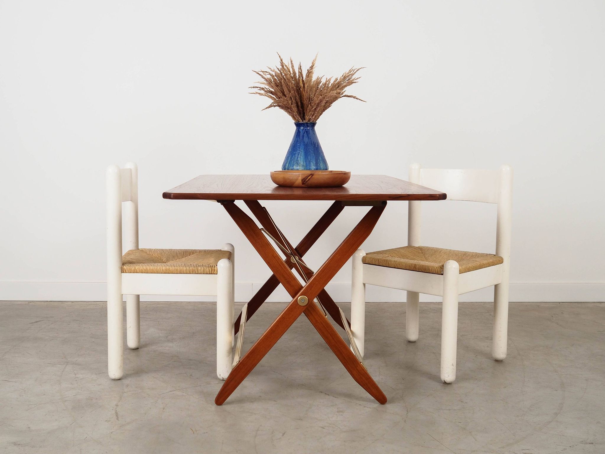 Table pliante en teck, design danois, années 1970, fabriquée au Danemark