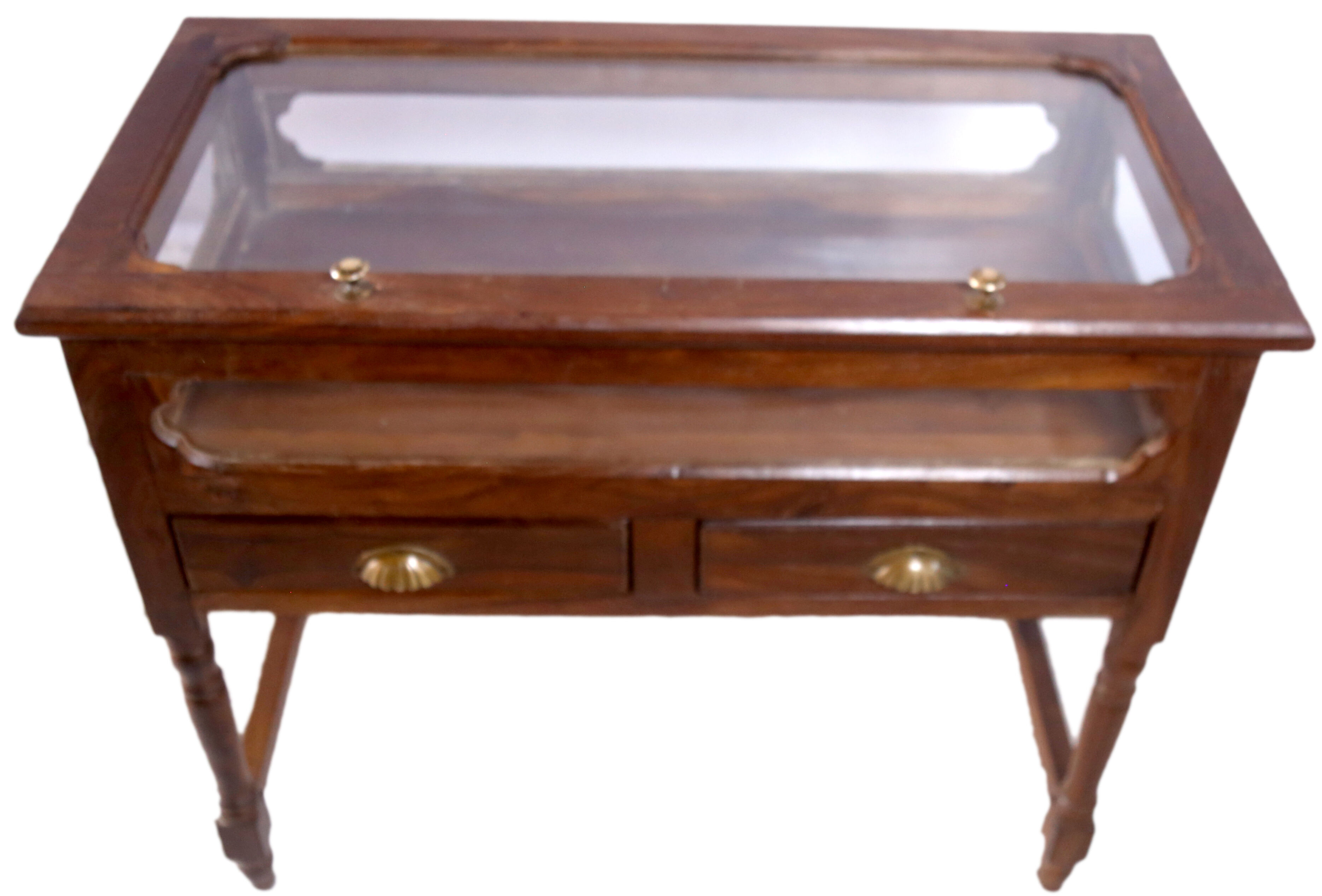 Antique Burmese teak jeweller's console