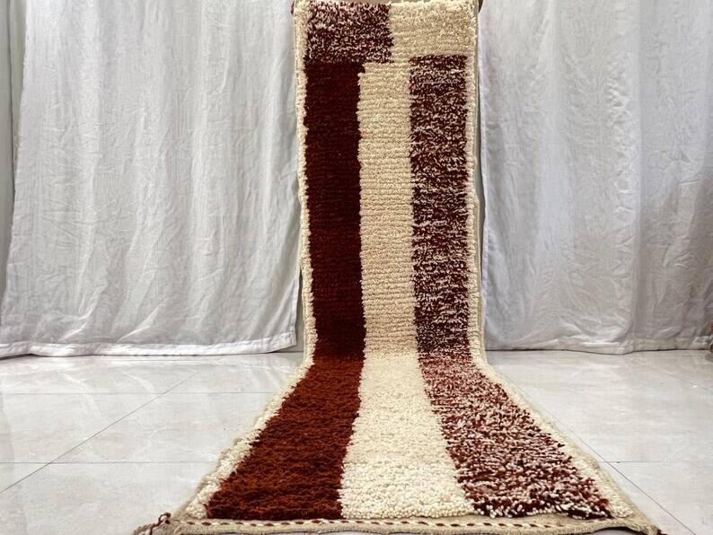 Handmade runner rug 300cm x 90cm