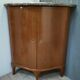 Corner cabinet with 2 doors marble top