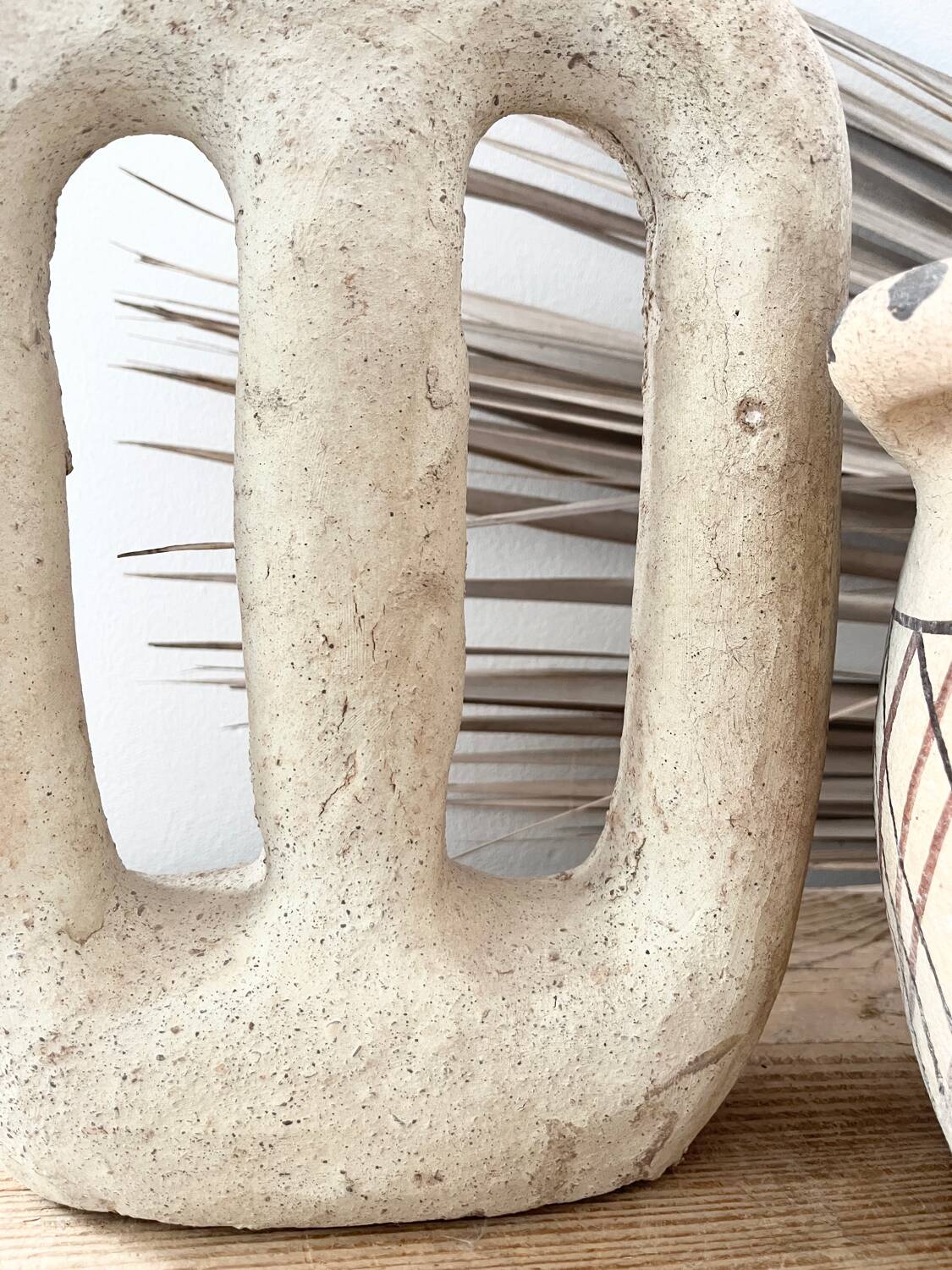 White terracotta pottery