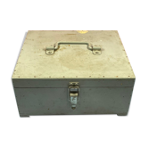 Old Box box painted wood, vintage deco garage, loft, indus