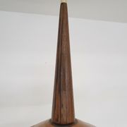 Sandinavian modern copper and wood pendant light, 1960's