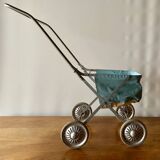 Poussette vintage pliable pour poupée