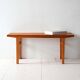 1960s Scandinavian pine slatted bench