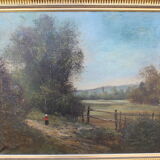 Oil on canvas Landscape nineteenth century