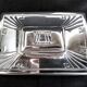 Art Deco cookie jar in chrome metal and glass