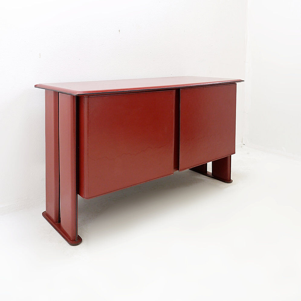 Leather buffet by De Couro from Brazil - 1980s