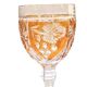 Coloured footed glass Anna Hutte model Asti, Germany