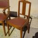 Sièges art déco assortis: 1 fauteuil bridge et 2 chaises