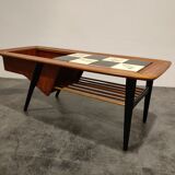 Table basse bar caché par Alfred Hendrickx pour Belfom, années 1950