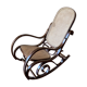Vintage rocking chair in curved wood