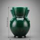 Vase art déco Saint-Clément 4159 signé Blanche Letalle – vert malachite